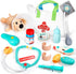 Veterinarian Kit for Kids, Pretend Play Doctor Set with Dog Toy and Tote Bag for Ages 3+