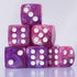 Generic 10 D6 16mm Set PC dice Acrylic Dice for RPG MTG DND Dice Table Games and Board Games (Pink + Blue)