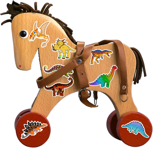 100PCS Dinosaur Stickers, Cute Waterproof Cartoon Stickers for Kids, Teaching Rewards, Dino Party Favourites, Stocking