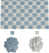 REDUCIO! 150 1:12 pcs, Dollhouse Flooring, Scale Doll House Tiles, Miniature Checkerboard Floor, (Blue and Soft Grey)