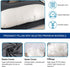 cauzyart Pregnancy Pillows for Sleeping U-Shape Full Body Pillow and Maternity Support - for Back, HIPS, Legs, Belly