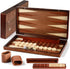 Syrace Handcrafted Wooden Backgammon Set - 16x15.3inch, Oversized Pieces, Intricate Carvings, Premium Travel