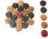 Natraj Carrommen Wooden Carrom Coins - 24 Pcs + 1 Striker