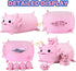 Cute Axolotl Plush Stuffed Animal with 4 Baby Soft Pillows - Valentine's Day, Birthday Gift for Kids