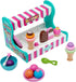 RoseArt Wooded Ice Cream Parlor Play Set 23 Piece Pretend Ice Cream