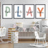 TQianJiang 4 11"16" Playroom Wall Art for Kids Piece PLAY Letter Prints with This is Where the Fun Stuff Happens Quote
