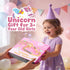Set 2-4 38 3-5 Unicorn Wooden Train for Toddler Girls Ages Magical Fairy Pcs Toddler Girl Toys with Railway Track