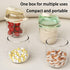 Vdaxvme 80 ml, Compact Milk Container, Travel-friendly Powder Dispenser for Easy Feeding, Storage Box for Formulas