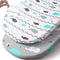 Stretch Fitted Bassinet Sheet Set BROLEX, 2 Pack Cradle Sheets for Bassinet Pad, Unisex Elephant Whale