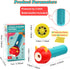 Children's Projector Toys - Kids Electric Projected Torch Flashlight with 15 Discs 120 Images Educational Learning Toy Gifts for Kids (Blue-Red)