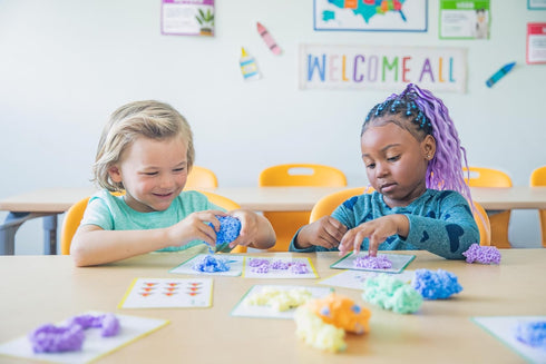 Set, Set, 3+ Educational Insights Playfoam Shape & Learn Numbers Flash Card Preschool Kindergarten Classroom