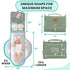 Portable Changing Pad for Baby, Travel Diaper Changing Pad for Newborn, Large Waterproof Baby Changing Mat, Foldable