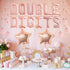10th Birthday Decoration Girl, Rose Gold Double Digits 10 Birthday Decorations with Balloons and Cake Topper
