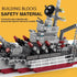 Building Block Warship - 25 in 1 Battleship Kits for Kids, Educational Toys for Boys Age 6-12 Years Old, 554PCS