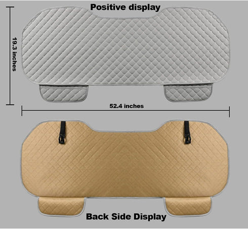 Car Seat Covers Gray, Universal Car Seat Cushion, Rear Bench Seat Protective Mat for Car Truck SUV, Baby Skin-Friendly,