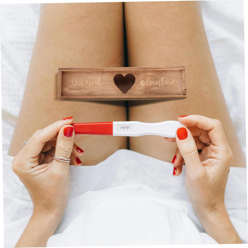 Wooden Pregnancy Test Kit Box - Unique Announcement Gift for Expectant Mothers