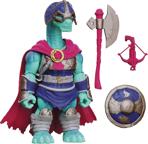 Saurozoic 6 Inch 1:12 Boss Fight Studio Warrior Kolig Shipbreaker Brontosaurus VikingFuturistic, Armored Dinosaur Hero