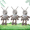 3 Pcs Ant Plush with Scarf, Cuddly Stuffed Animal Plush Toy for Birthday Holiday Party Gifts, 12 Inch (Gray)