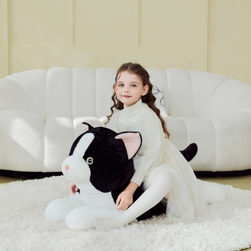 Toys,30" IKASA Giant Cat Tuxedo Stuffed Animal Plush Toy,Big Large Jumbo Soft Cute Huge Size Fluffy Plushy Fat