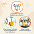 B. toys Wiggle Wrap Baby Toy, Spiral with 3 Hanging Toys for Car Seat, Stroller, Crib - Rattle, Plush Bee & Teether