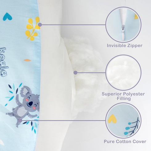 AMASKY Nursing Pillow for Breastfeeding, Breastfeeding Pillows for More Support for Mom and Baby, with Plus Size