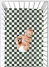 Sweet Jojo Designs Fitted Baby Crib Sheets (Green Gingham Checkered) for Boys or Girls, Infant Nursery, Toddler Room