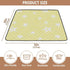 EtherSpher 50'' 50''alfombrilla Different Stars Baby Yellow White Soft Padded Baby Floor Play mat for Indoor Outdoor
