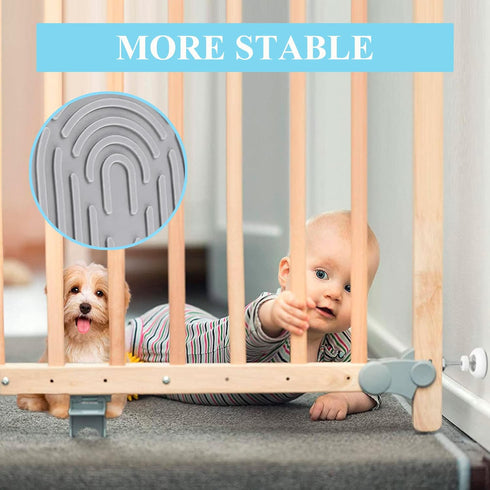 2 Set M10 Baby Gate Adapter with Wall Protector, 10mm Baby Tension Gate Extender, Replacement Bolt Part
