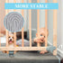 2 Set M10 Baby Gate Adapter with Wall Protector, 10mm Baby Tension Gate Extender, Replacement Bolt Part