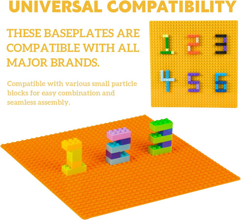 32x32 4+ Pairez Toys Classic Baseplate, Square Baseplates, Flat Boards to Build on, Base for Tables, Mats, and More