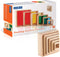 Guidecraft Stacking Rainbow Pyramid: Kids Colorful Learning and Educational Toy