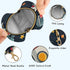 YETTASBIN Space Rocket Portable Pacifier Holder Case with Metal Hook Buckle & Zipper for Diaper Bag and Stroller