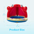 Summer Sloosh Baby Pool Toddler Sprinkler, Crab Splash Pool with Canopy, Baby Wading Pool Inflatable Sprinkler