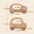 TOY Life Wooden Cars, Montessori Baby Toys for 0-12 Months, Rattle Toy Cars for 1+ Year Olds