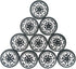 EUDAX 100pcs Plastic Roll 2mm Dia Shaft for Car Truck Model Toys Wheel (30mmx9mm)