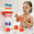 Bath Toys – Bathtub Basketball Hoop for Toddlers, 4 No-Hole Balls & Strong Suction Cups, Fun Bath Toy