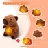 Capybara Breathing Stuffed Animal, Anxiety Relief Capybara Sleeping Plush with Realistic Breathing Motion and Soothing