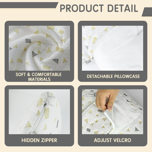 GloTika Pregnancy Pillows for Sleeping, Large Maternity Body Pillow Support for Back, Legs, Belly of Pregnant Women