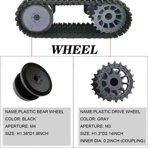 Premium Intelligent 2WD Tank Robot Chassis Platform with 2PCS DC Motors & Plastic Track