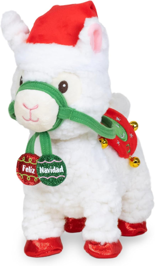 Cuddle Barn - Navidad Nico | Animated Christmas Walking Musical Plush Llama