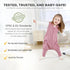 2T, 0.5 3-Pack Mama Cheetah Toddler Sleep Sack with Feet TOG Organic Cotton Baby Wearable Blankets with Legs, Baby