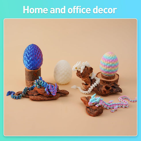 SYEFKJSA 3D 12Inch,Articulated 3D Printed Dragon Eggs with Dragon Inside - Fidget Printed Animals, Interesting