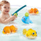 Dwi Dowellin Bath Toys for Toddlers, Magnetic Fishing Games, Mold Free Wind-up Swimming Fish Duck Whale