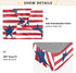 CZXW 52" 28" Vintage American Stars Crib Sheets Fitted x Natural Cotton Soft & Breathable for Baby Crib Mattress