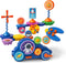 Motorized Spinning Gear Building Toys for Kids, Space Rocket STEM Construction Set,