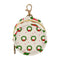 Christmas Decoration Round Pacifier Storage Case with Zipper, Portable Pacifier Case for