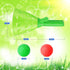 Duckura Outdoor Indoor Game Activities for Kids, Pop-Pass-Catch Ball Game with 4 Baskets and 24 Balls, Summer Beach Toys