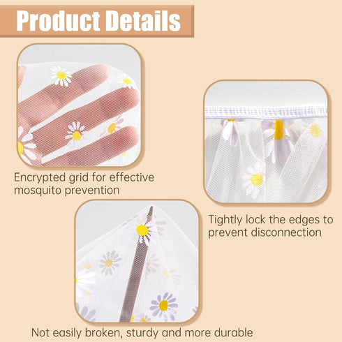 BQSAZHYJ yecwz002 Mosquito Net for Stroller,Baby Pram Net Portable Star Print Stroller Netting Cover Perfect Bug Net