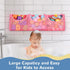 Bath Toy Storage, Large Capacity 3 Compartments Organizer for Kids Baby Bathroom Toy - Pink