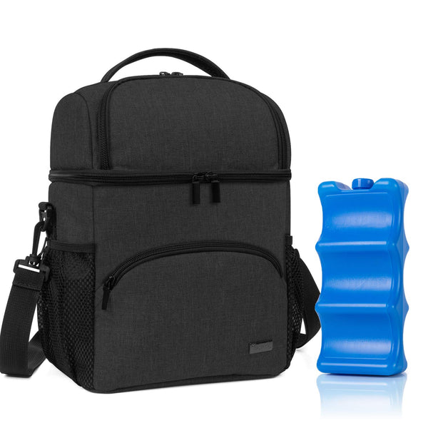 Teamoy Breastmilk Cooler Bag with Ice Pack, Fits 6 Baby Bottles Up